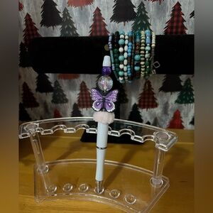 ✨New✨ Hand Beaded Butterfly Pen 🦋